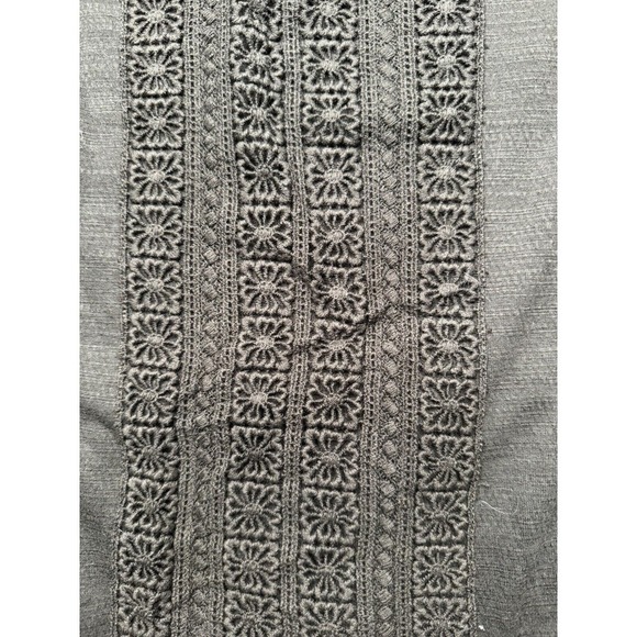 Faded Glory XXL 20 Sleeveless Crochet Lace Trim Peplum Peasant Tank Black New​ - Picture 7 of 10